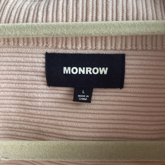 MONROW pink button down/shacket - size large - Picture 2 of 3